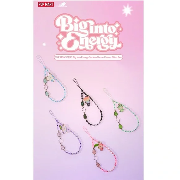 POP MART - Labubu Big Into Energy - Phone Charm Blind Box - Single Blind Box - Picture 3 of 7